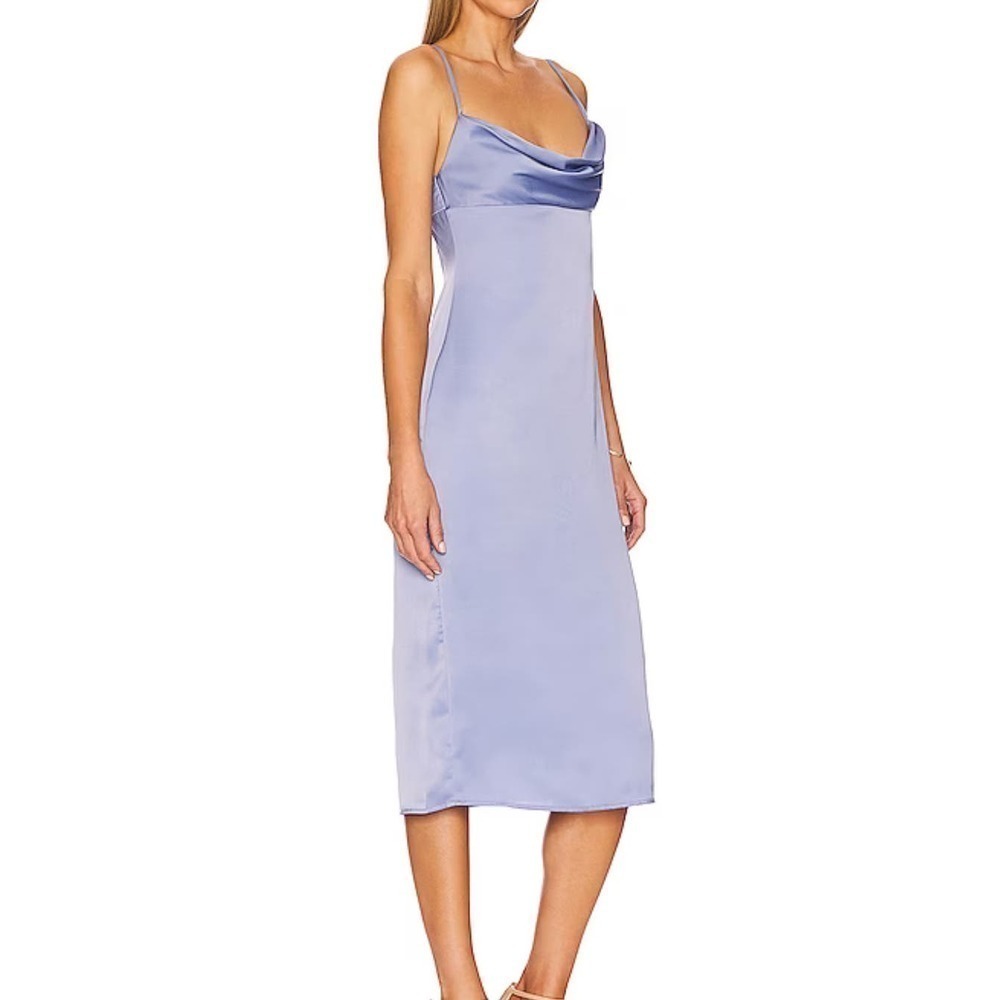 Weeorewhatwhat Danielle Bernstein cowl neck sateen dress‎ NWT